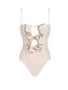 MERMAID ISABEL BEACHWEAR Almond/Black