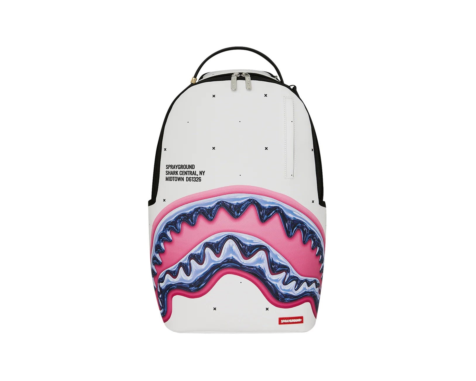 Zaino Sprayground Shark Central Liquid Chrome Backpack 910B8427NSZ Unisex