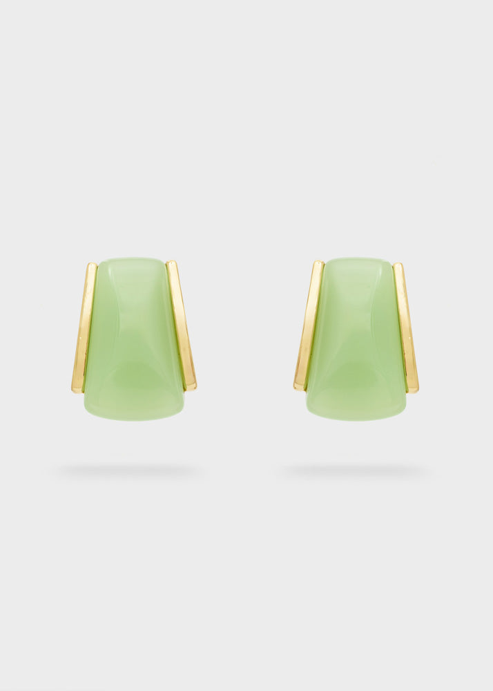 Orecchini con clip Nalì Aura VSOR0006 Oro/Verde