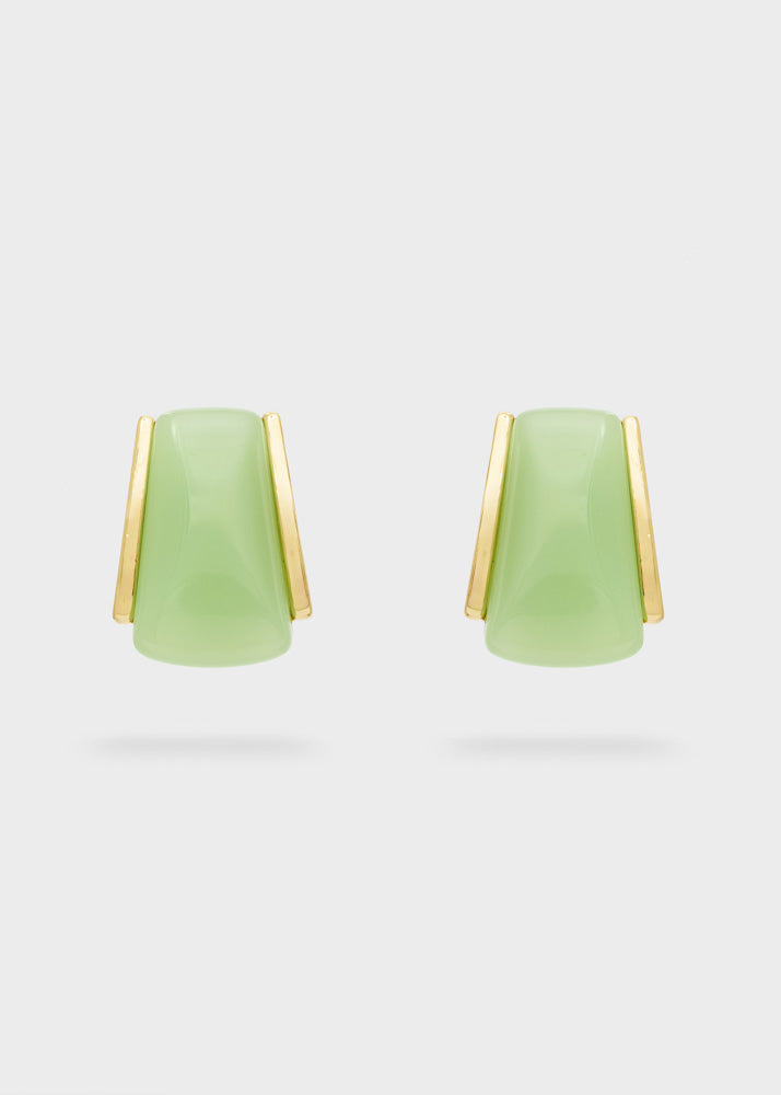 Orecchini con clip Nalì Aura VSOR0006 Oro/Verde