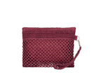 Mini Pochette Me Fui SW0055-PL in rafia Plum Donna