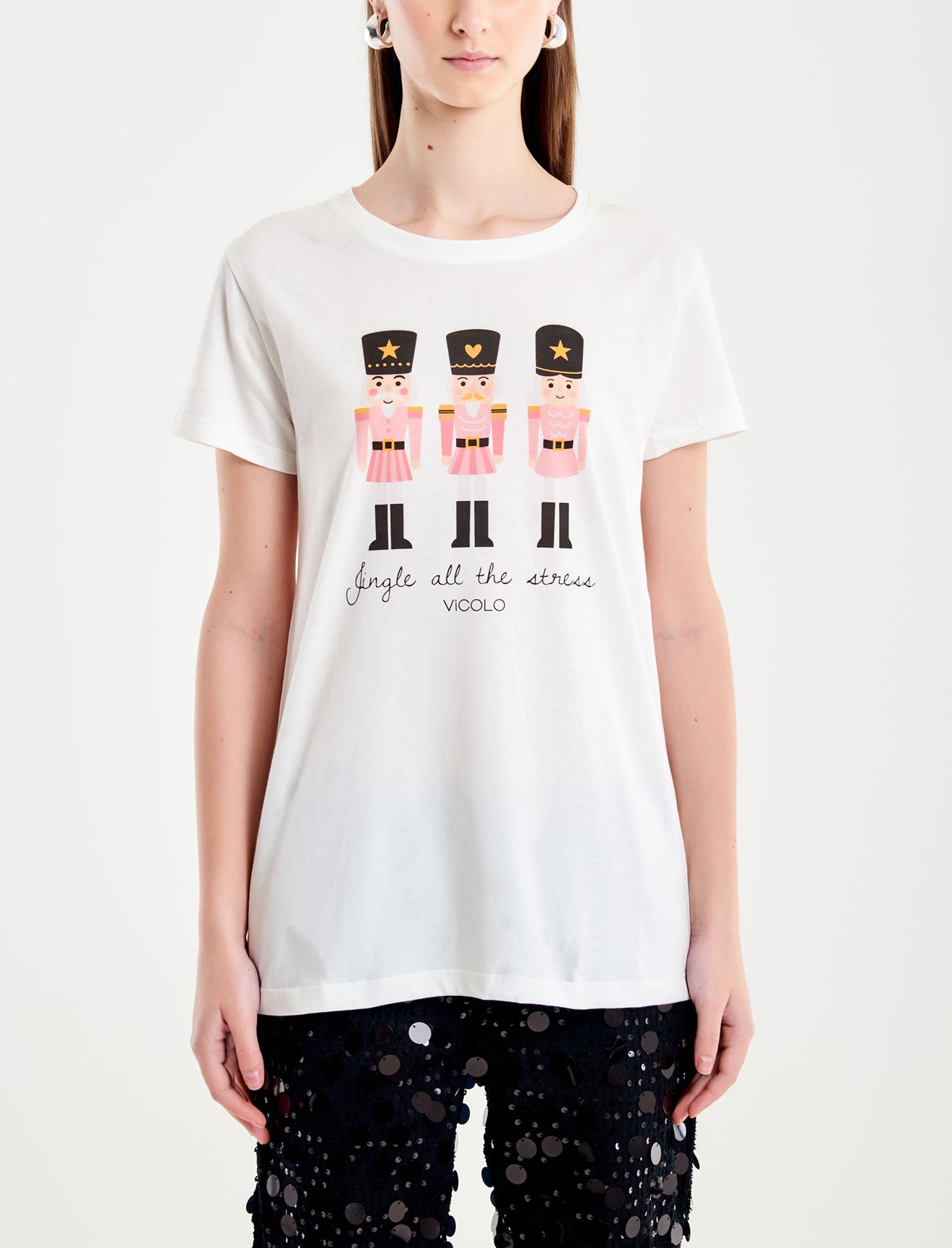 T-Shirt Schiaccianoci VICOLO RF0616 Donna