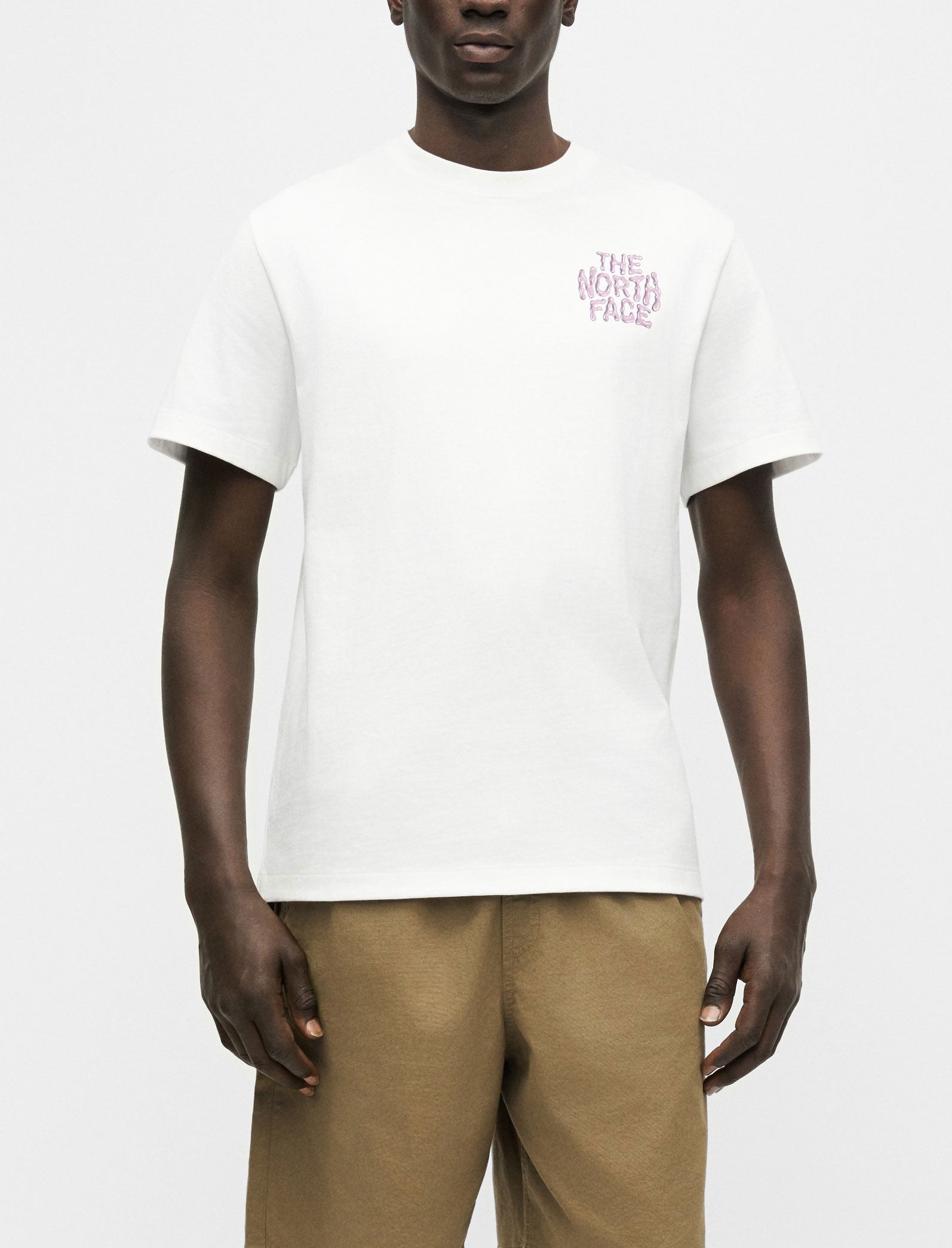 T-shirt The North Face Drip Logo Relaxed Short Sleeve NF0A8GABFN41 White Uomo