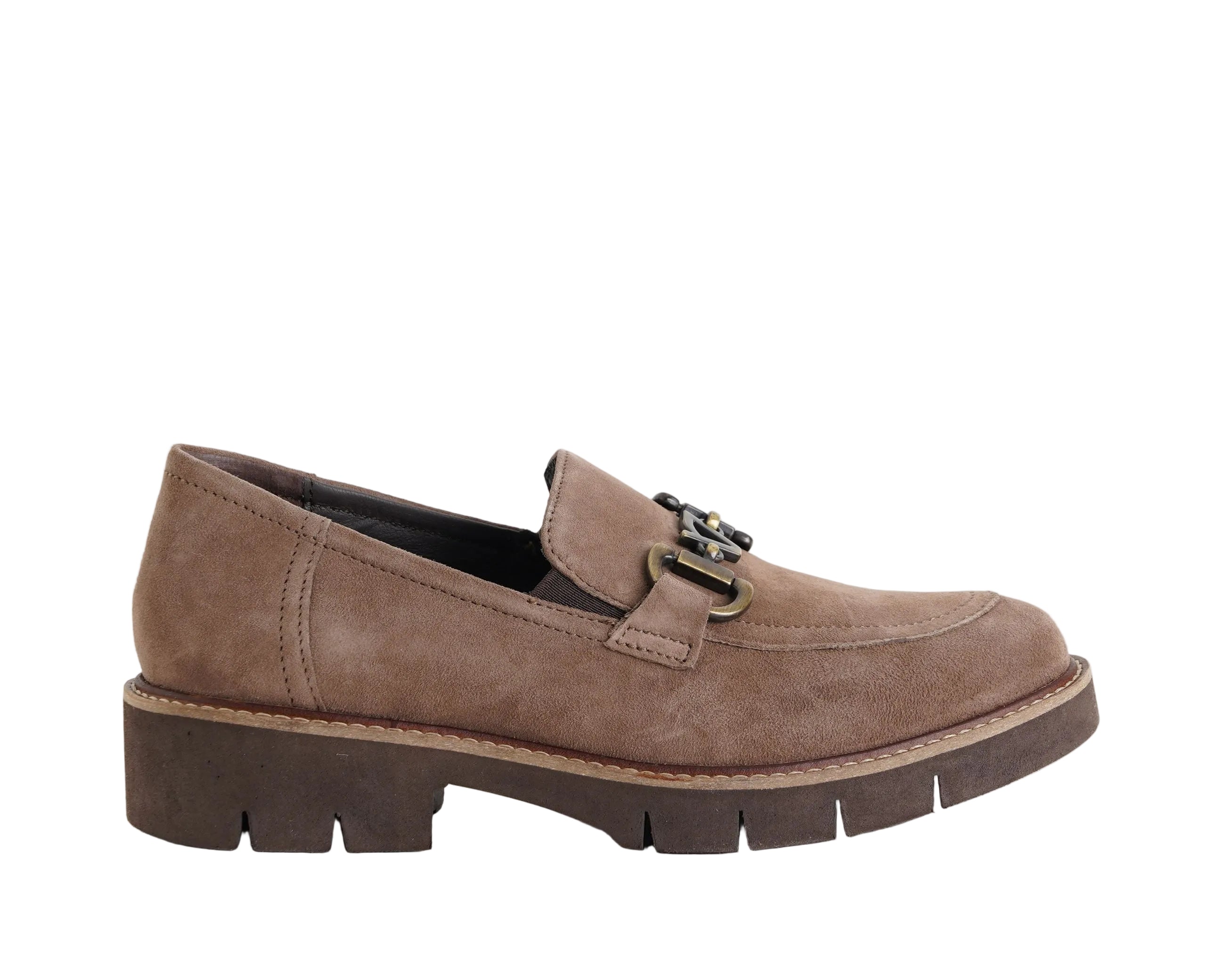 Mocassino Valleverde 17181 Taupe Donna