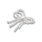 Jibbitz Crocs White Pearl Beaded Bow CR.5437 JIB bianco perla multicolore - Charm fiocco accessori scarpe Crocs unisex
