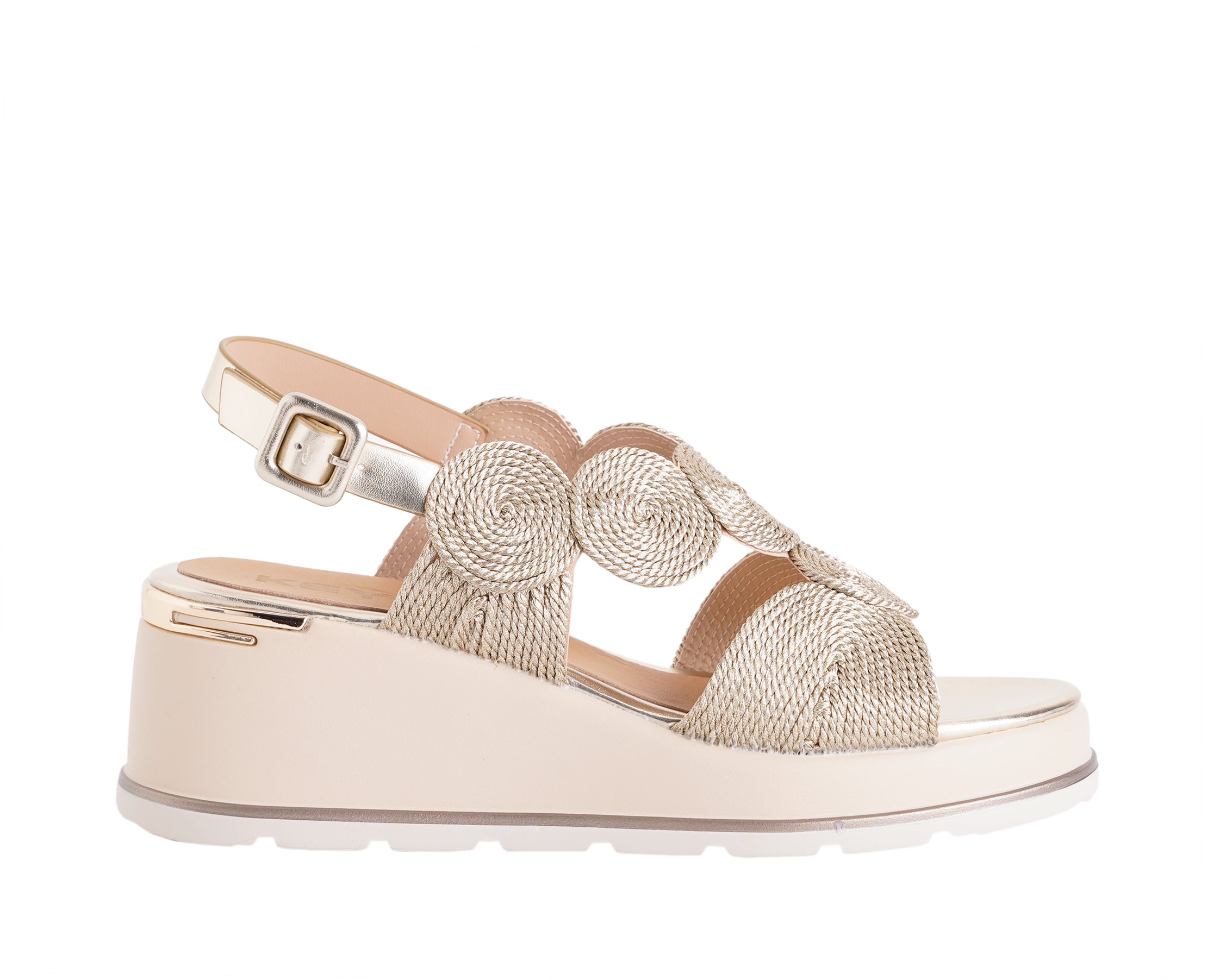 Sandalo con zeppa Donna