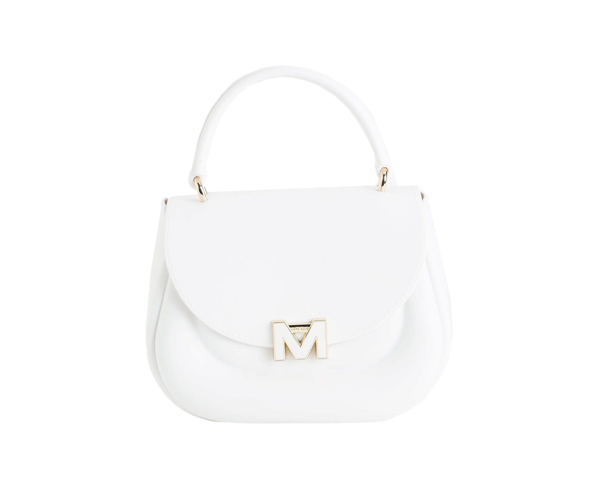 Borsa a mano Marc Ellis Flat Jelly Donna Milk - Vista frontale