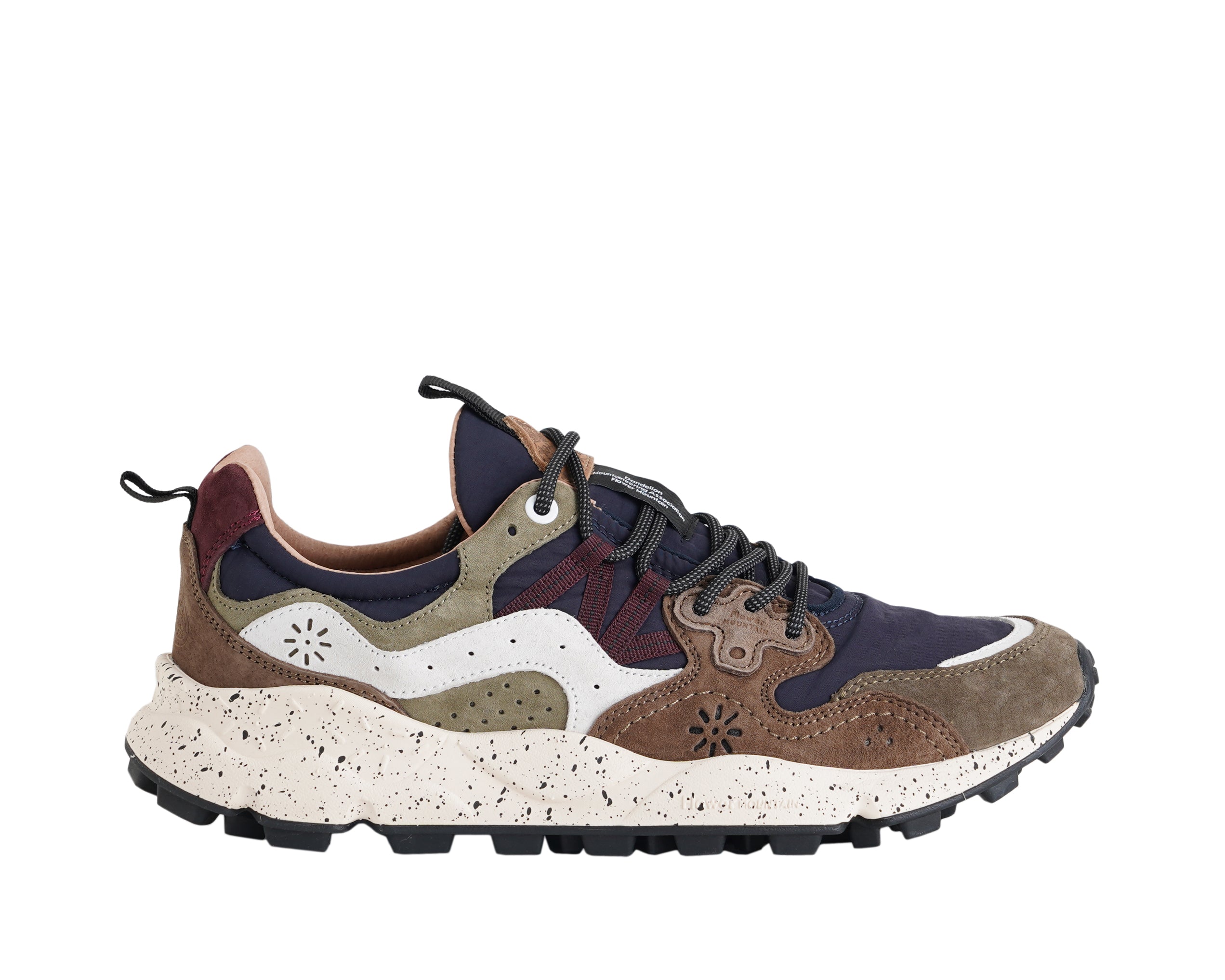 Sneakers FLOWER MOUNTAIN Yamano 3 Man 2017816-01-3D31 Brown-Navy Uomo
