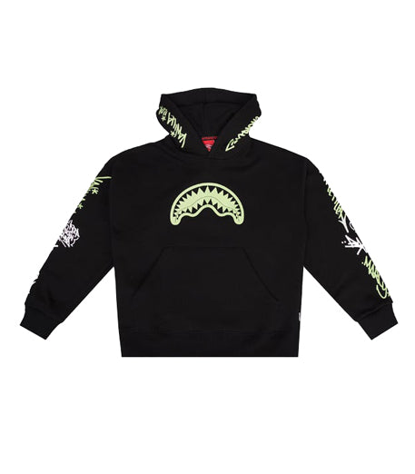 Felpa SPRAYGROUND Glow In The Dark Hoodie SPY1375G Nero Bambino