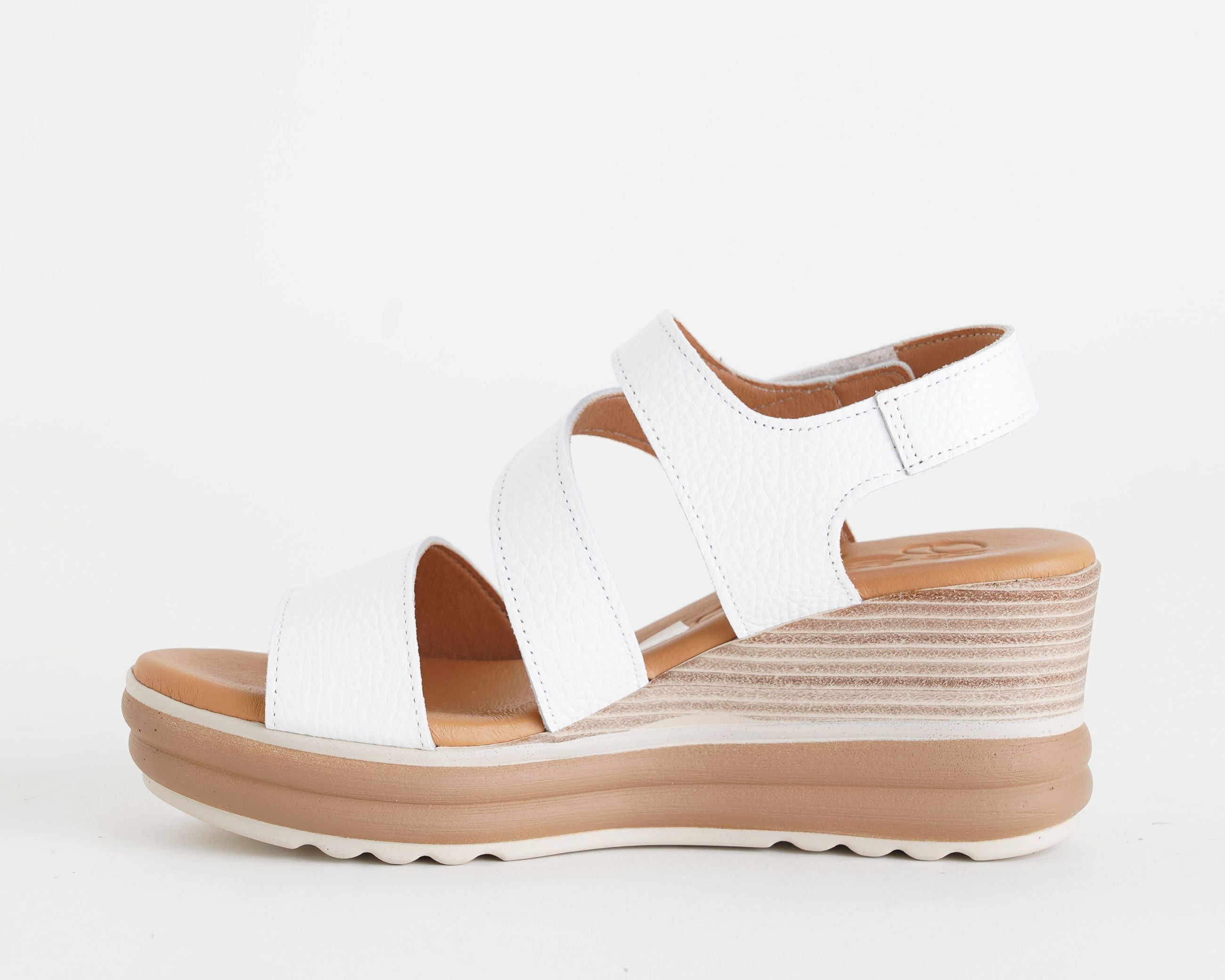 `Sandalo con zeppa Oh My Sandals 5990 Blanco Donna`