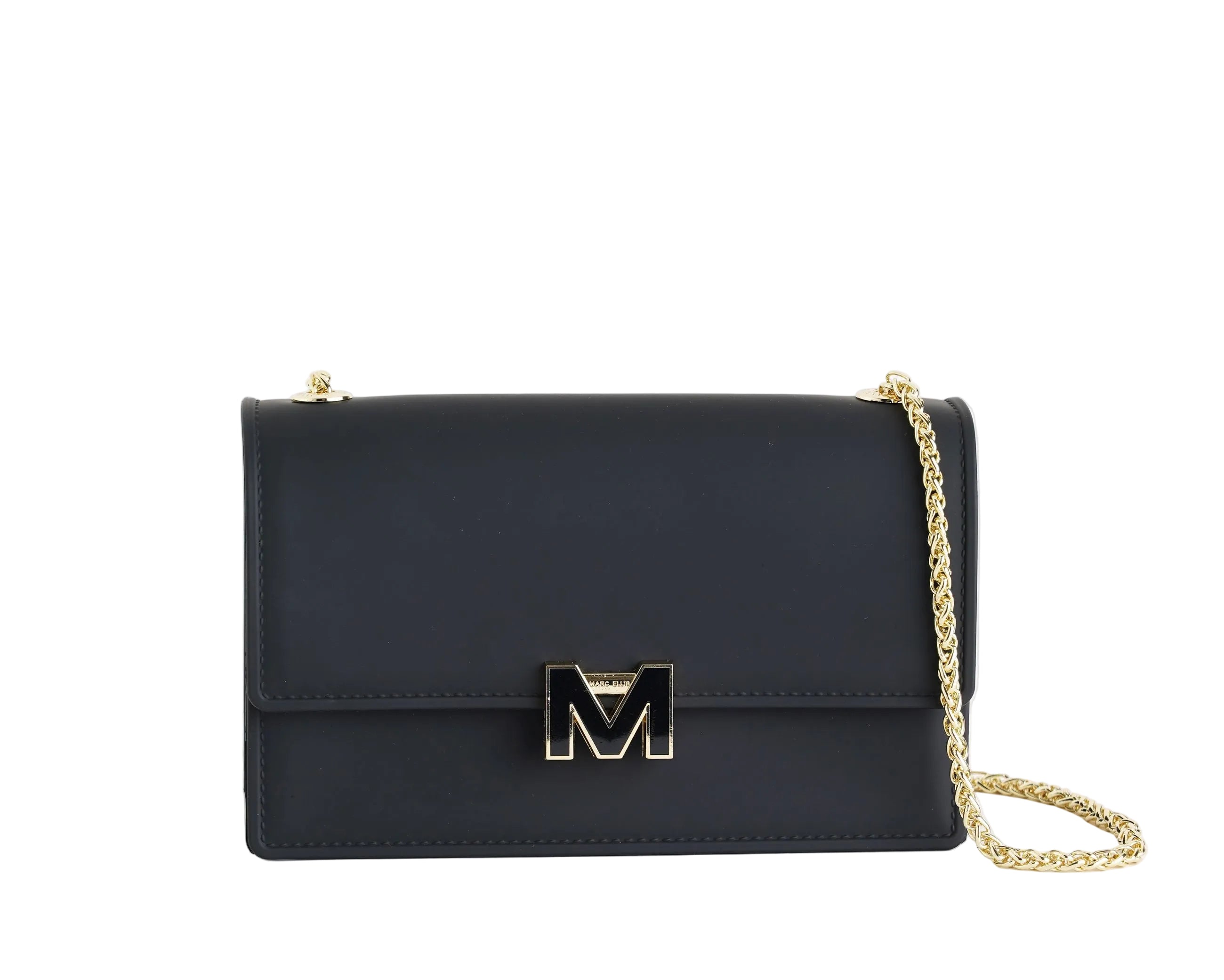 Borsa a spalla Marc Ellis Supermee M Black – Vista frontale