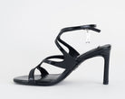 Sandalo Gracia Steve Madden vernice nera – vista laterale sinistra