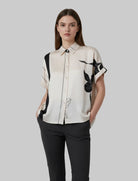 Camicetta Anonyme Roses A76SB006 Burro 