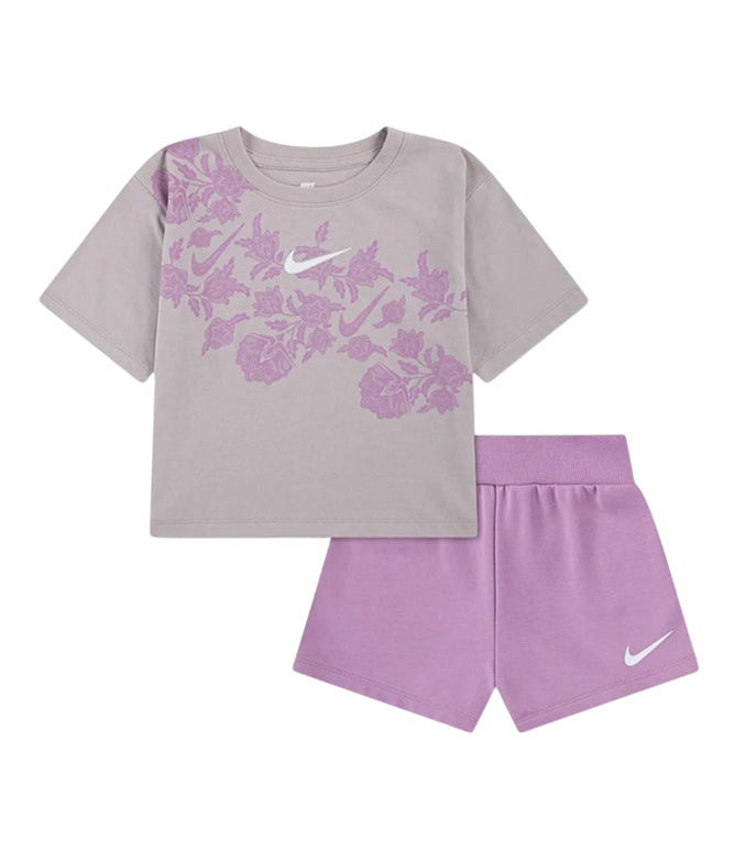 Completo T-Shirt e Shorts Haddad Nike 36N832-P64 Light Magenta Unisex bambino