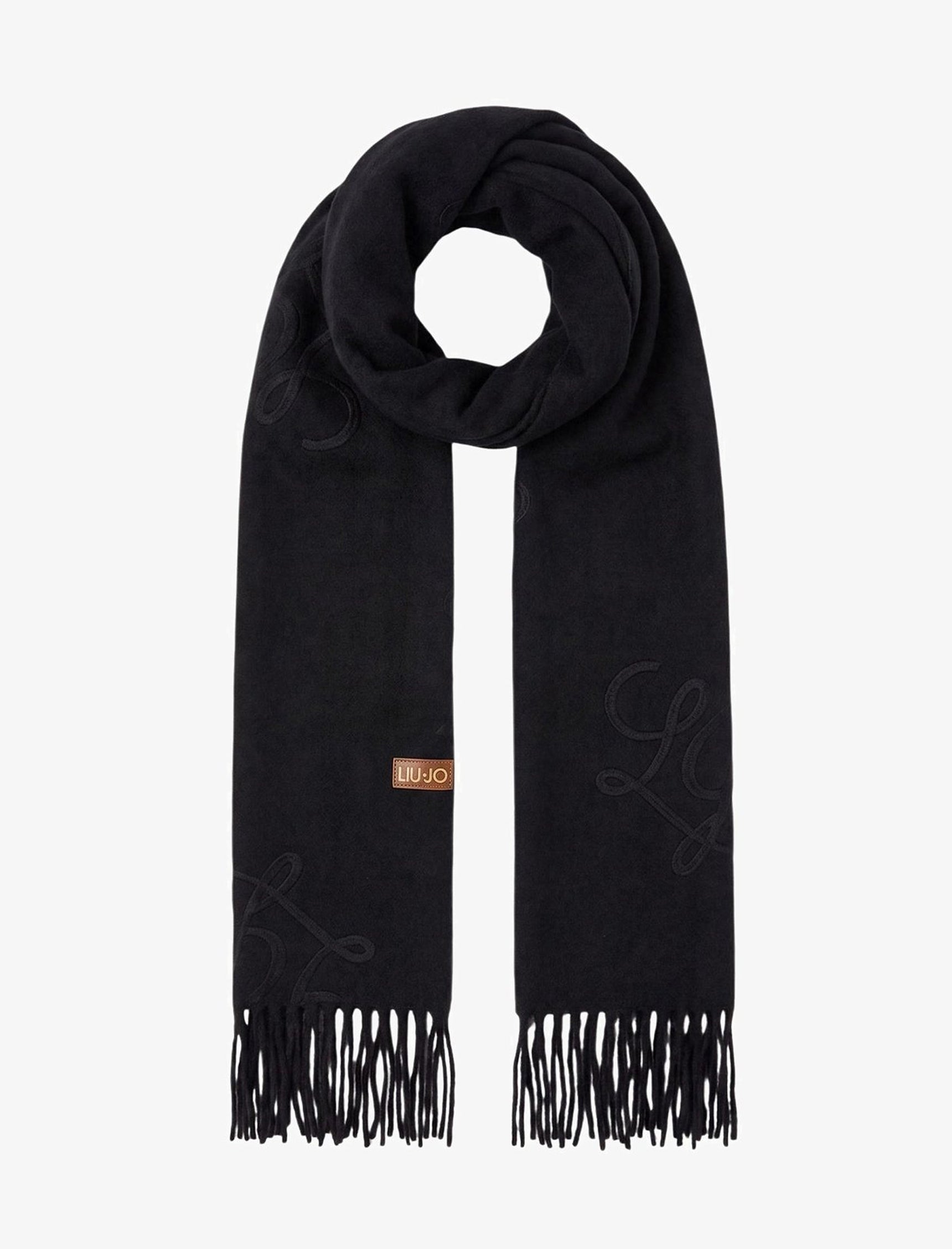 Stola Emobossed Liu Jo 2F6033 T0300 Nero
