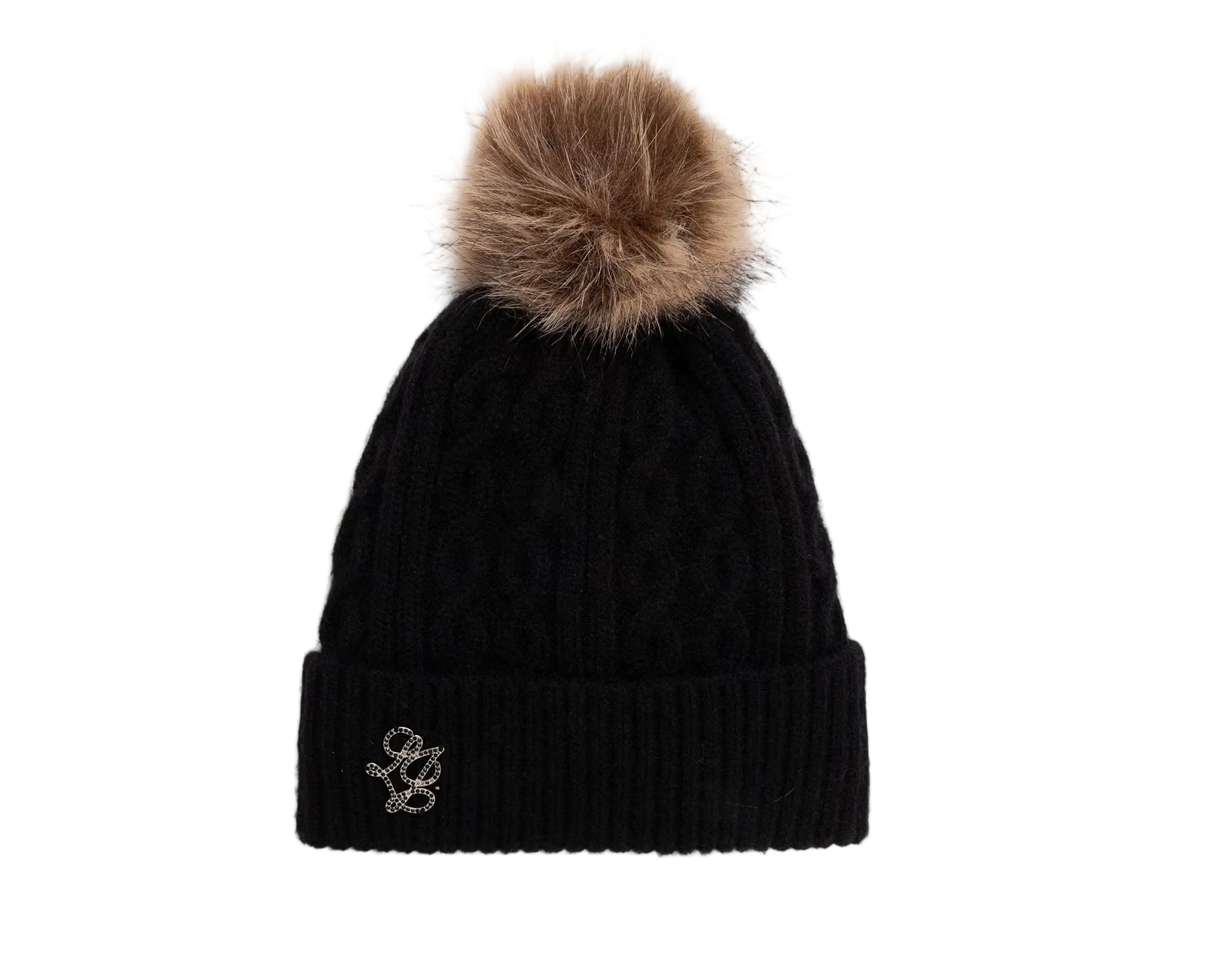 Cappello con pompon Liu Jo 2F6008 MA33S Nero