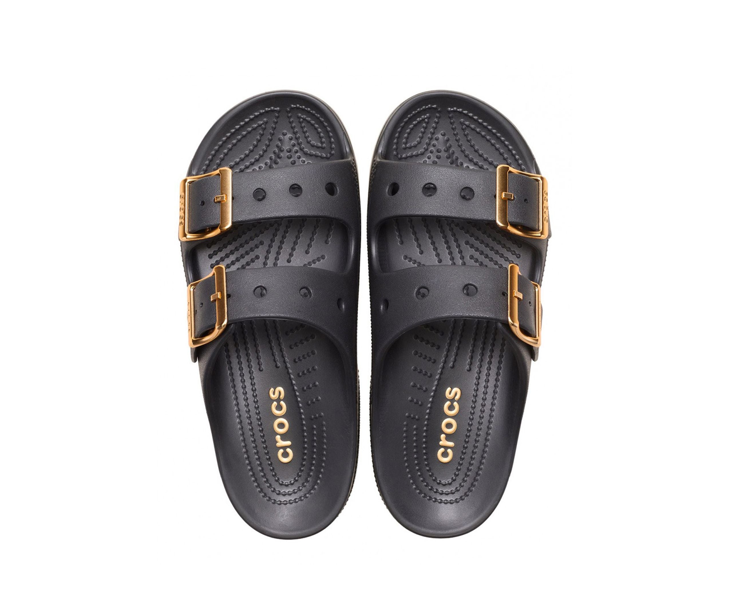 Sandali mare CROCS Saturday Metallic Buckle Sandal W CR.213316 Black