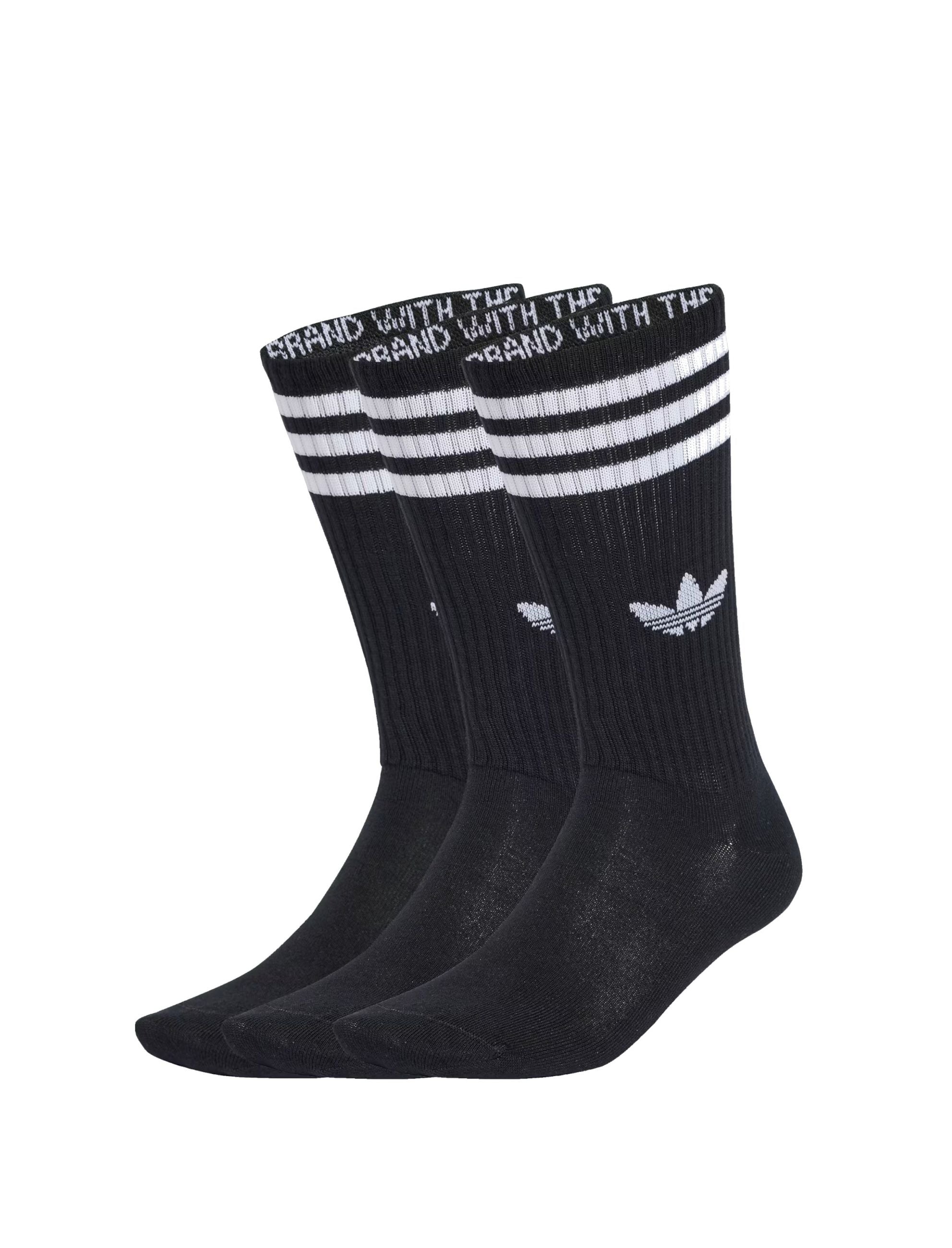 Calzini Adidas 3-Stripes Hihg Crew JV7417 Black/White Unisex Uomo Donna
