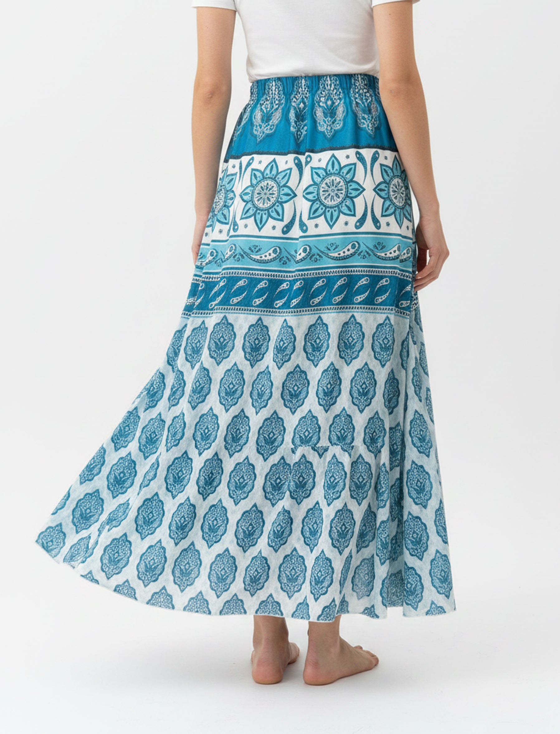 Gonna lunga Georgette Cqraggi CQF123-42 Fantasia 