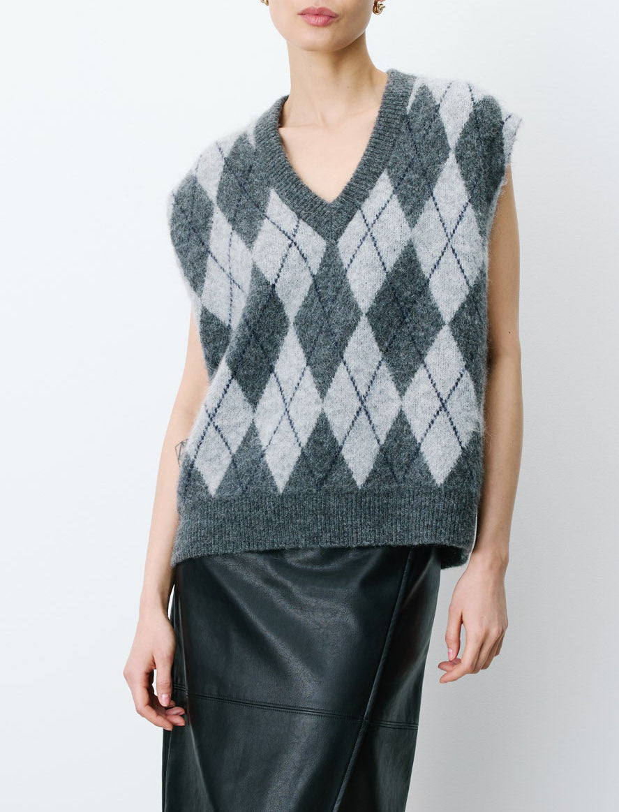 Gilet in maglia Grace&Mila Arelio FW2617061 Anthracite Donna