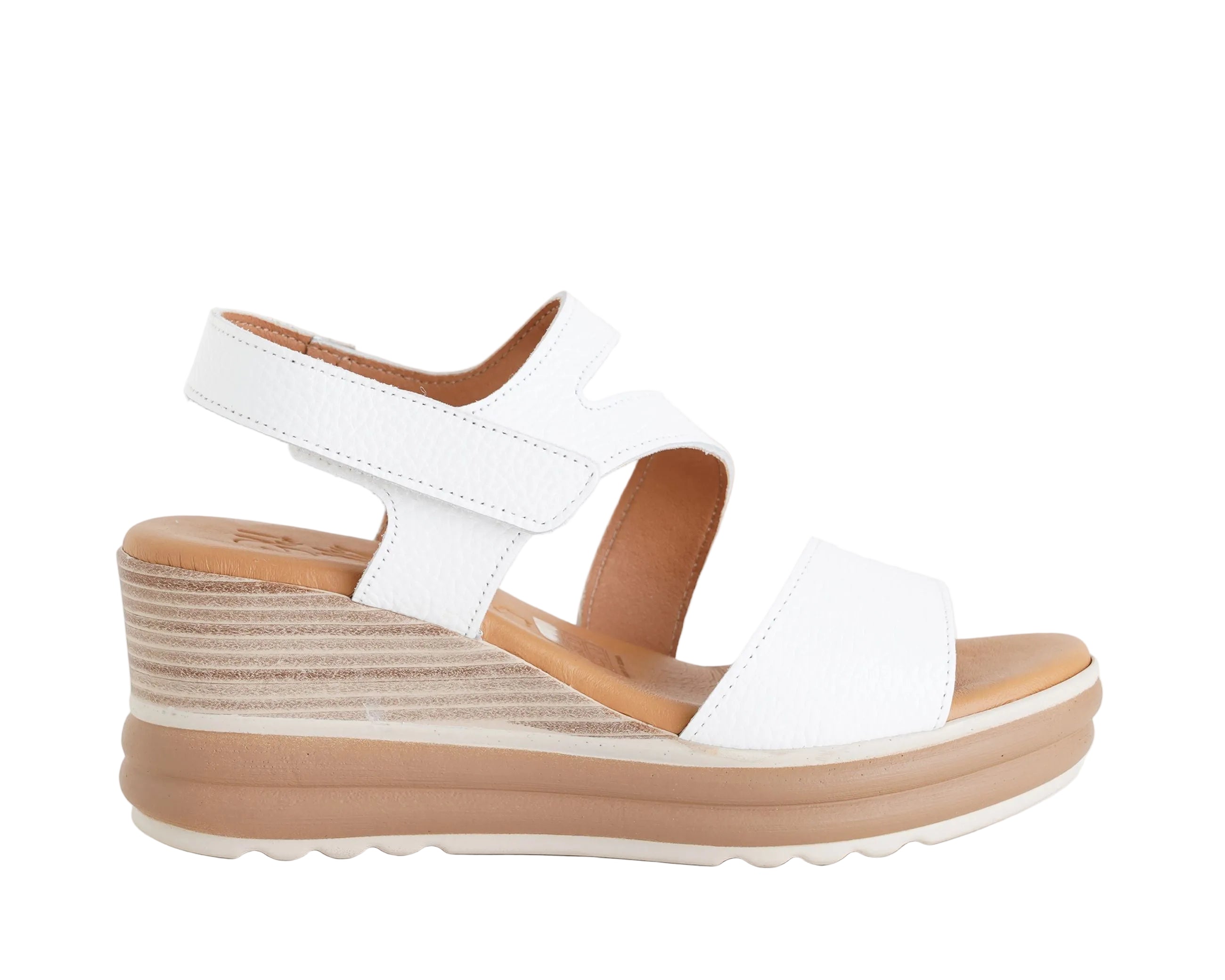 `Sandalo con zeppa Oh My Sandals 5990 Blanco Donna`