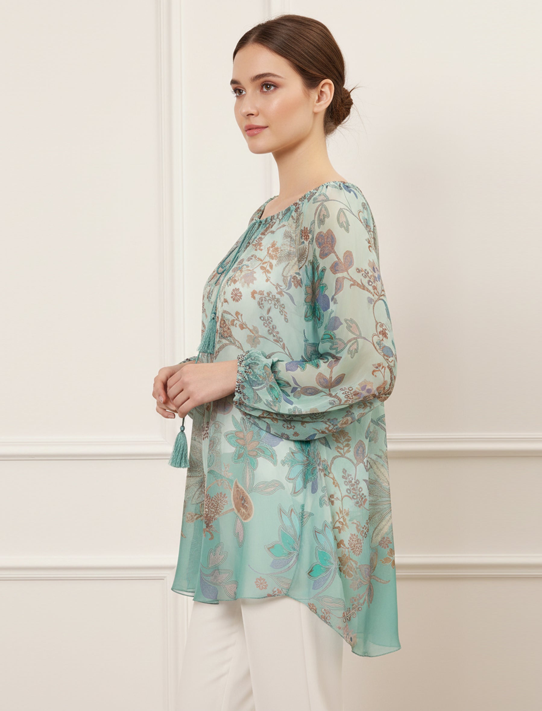 Blusa stampata Aggel SS61133KF Multicolore