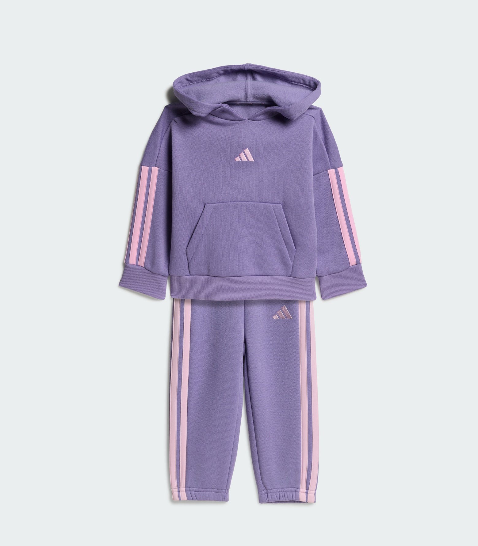 Completo tuta Adidas Essentials 3-Stripes KT3303 Magic Lilac/Clear Pink Unisex bambino
