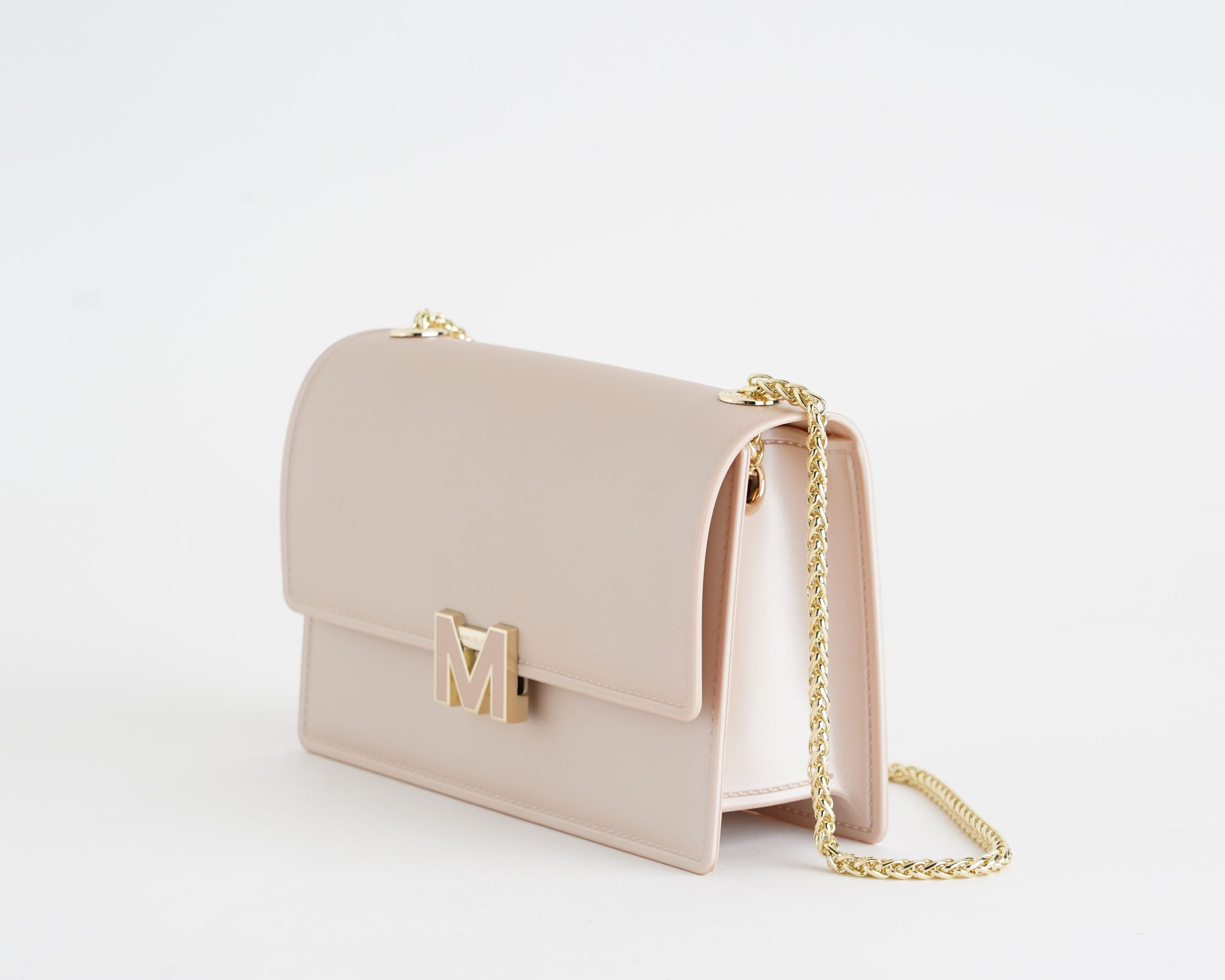 Borsa a spalla Marc Ellis Supermee M Light Tan – Vista laterale