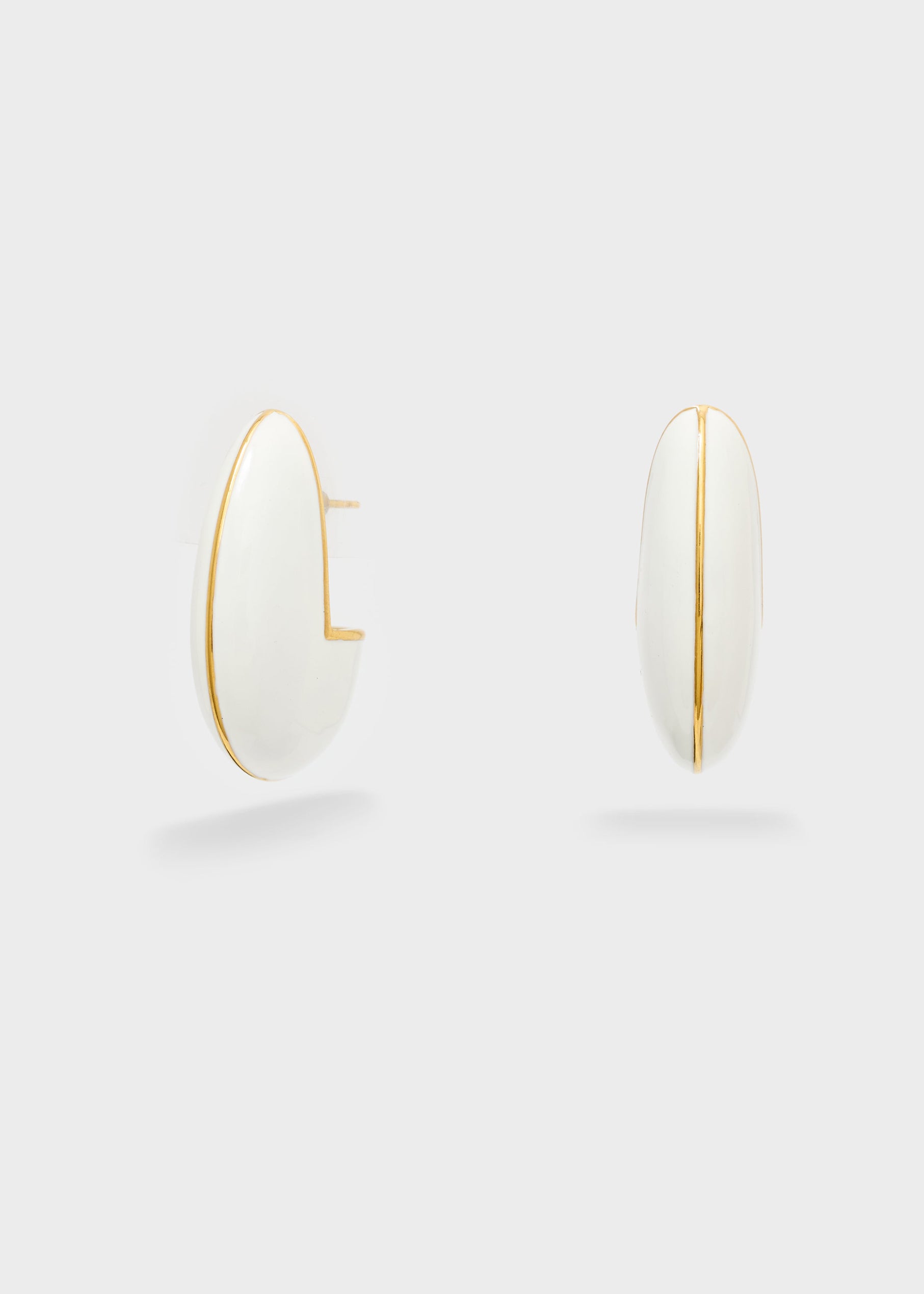 Orecchini Luna I Resina Nali' PWOR0012 Bianco Donna