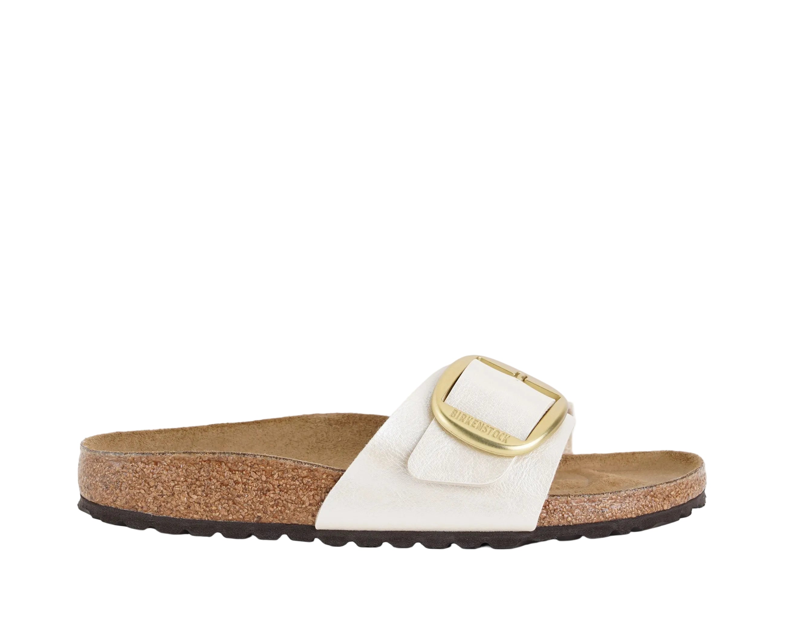 Sandalo Birkenstock Madrid Big Buckle Birko-Flor 1015279 Pearl White Donna