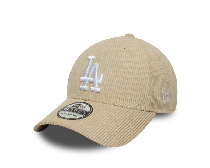 Cappello New Era LA Dodgers Cord Stretch-Fit  Light Beige Uomo