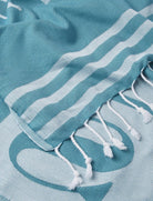Telo mare Fouta Jacquard con logo Sundek AM401ATC1000 Blue Grass