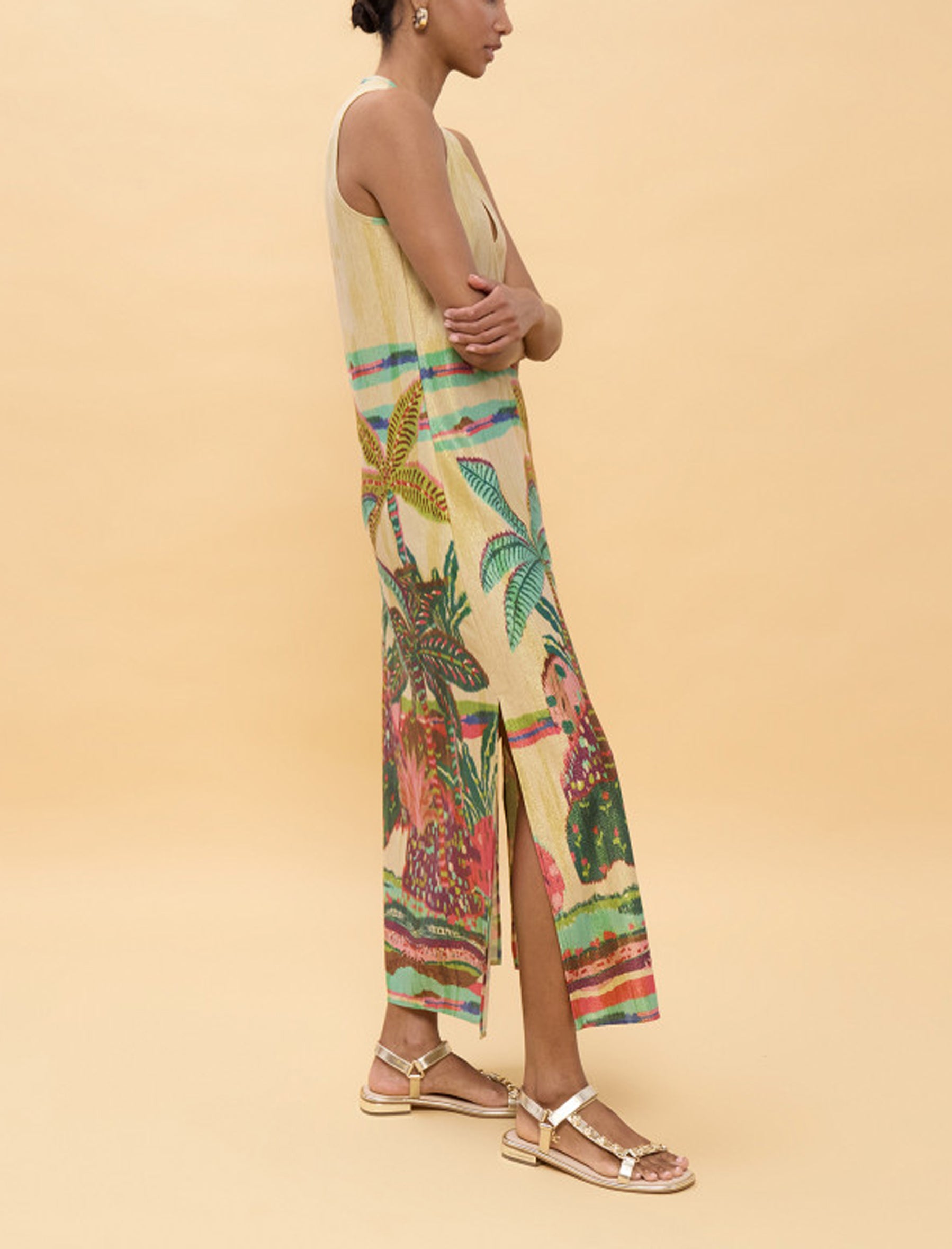 Abito elegante Lola Casademunt LS2616038 Ecru-Multicolor