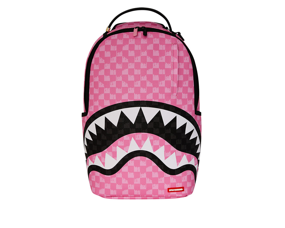 Zaino SPRAYGROUND Pink And Black Drip Check Dlxsv 910B7694NSZ Unisex Uomo Donna