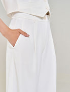 Bermuda con pieghe Access Fashion 63-5115-183 Bianco