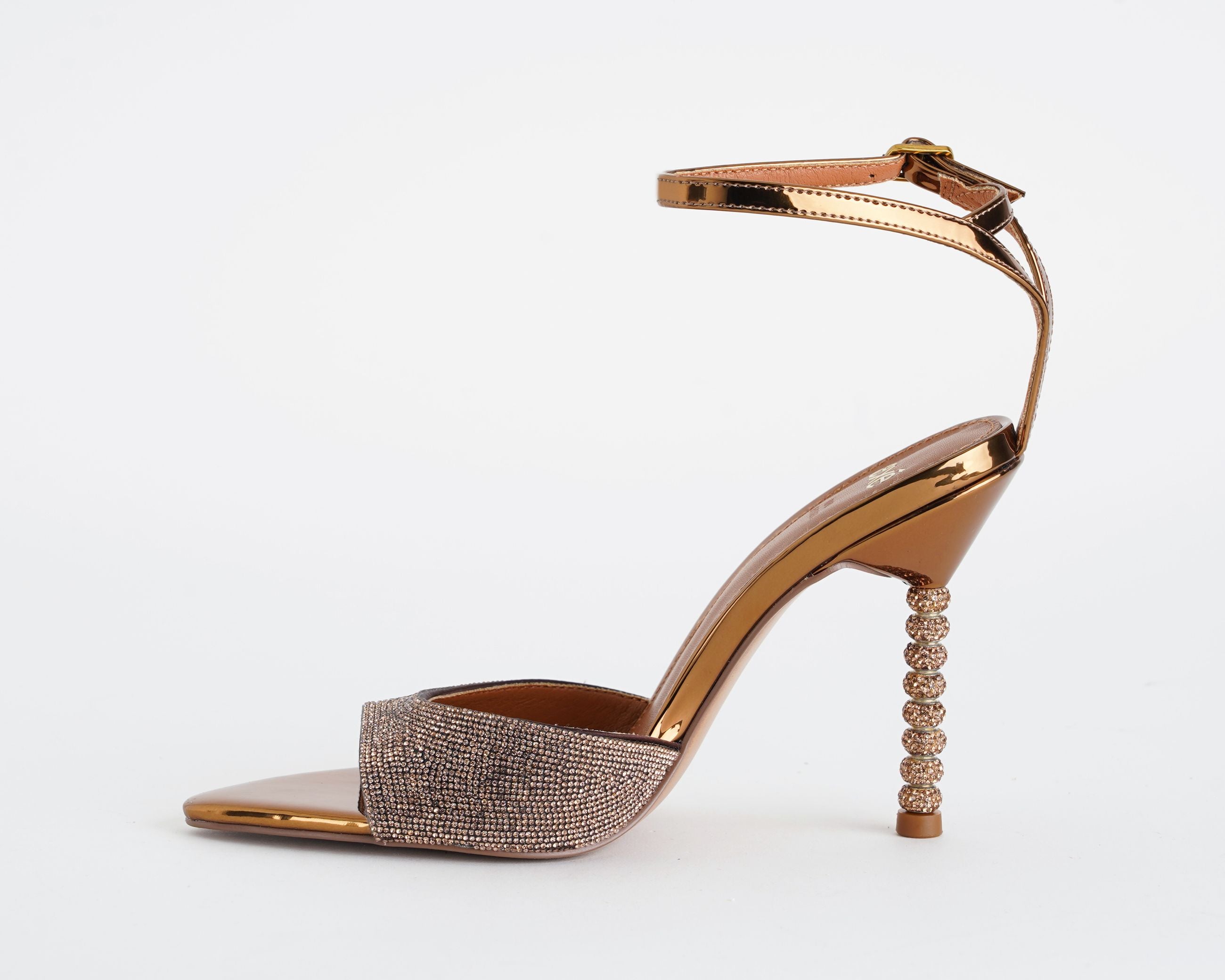 Sandalo alto donna EXE Joy-625 Bronze con tacco 110 mm