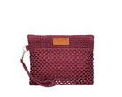 Mini Pochette Me Fui SW0055-PL in rafia Plum Donna