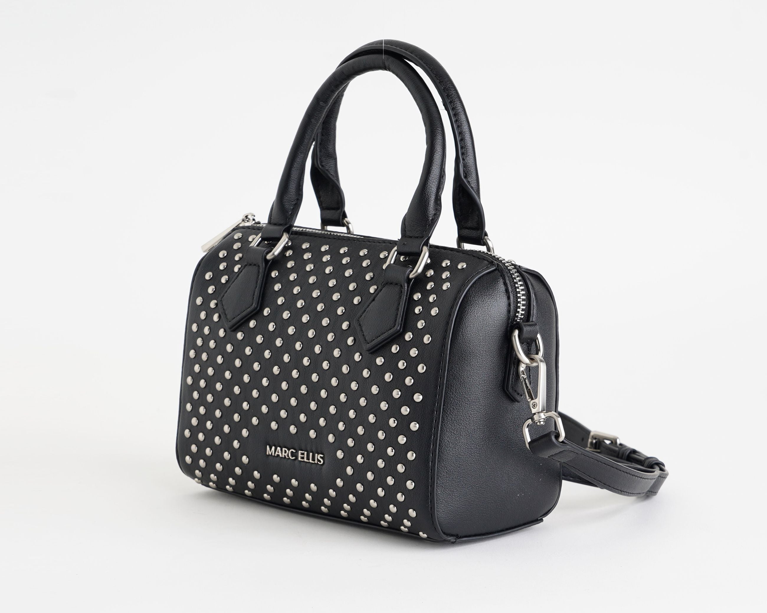 Borsa a mano Marc Ellis Lucy Rock Donna Black Silver – Vista laterale