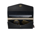 Portafoglio Secrid EOR-Black colore Black – envelope wallet in pelle con protezione RFID e chiusura a bottone
