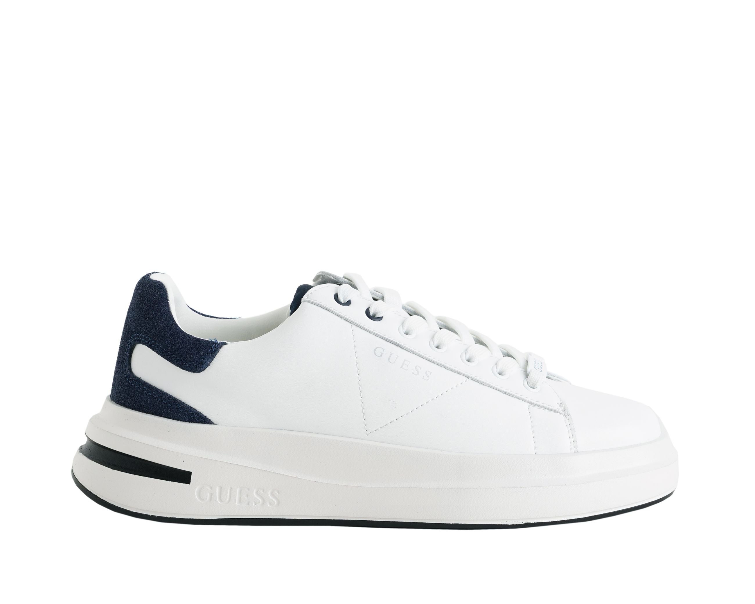Sneakers GUESS modello Elba FMTLBALEL12 White Blue Uomo