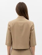 Blazer Cropped Boxy Vicolo TAB1865 Desert