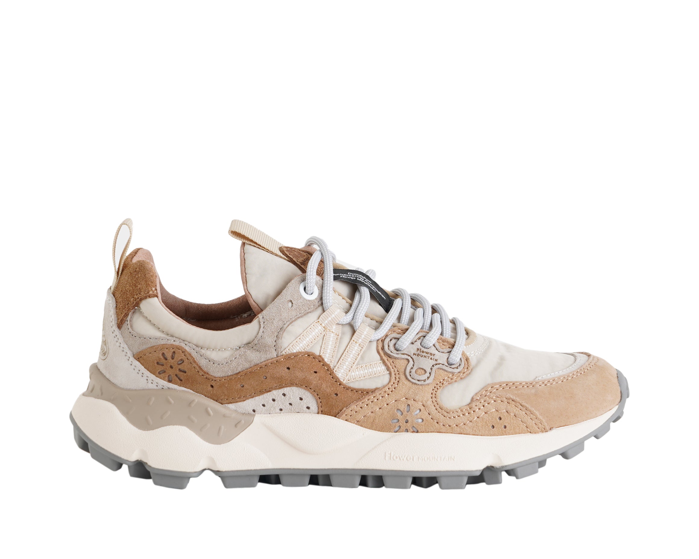 Sneakers FLOWER MOUNTAIN Yamano 3 Uni 2017818-01-1E62 Beige-Grey Donna
