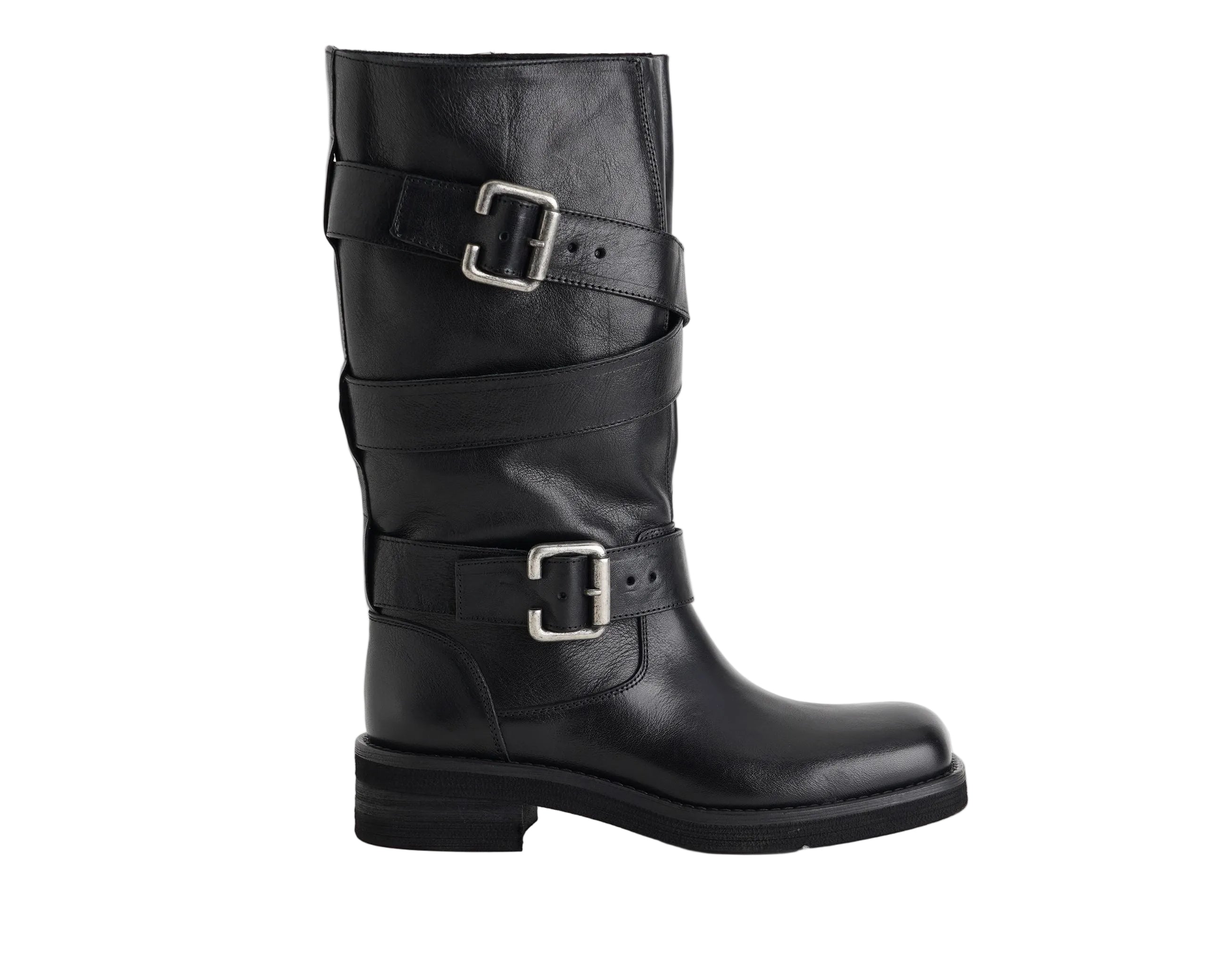 Stivali in pelle Officine Bronx 9900-25 Nero Donna