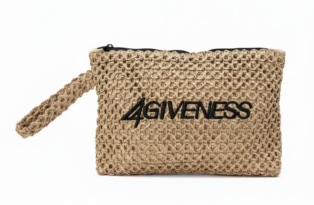 Pochette 4Giveness Ricamo 126WACPO6173 in cartapaglia Donna