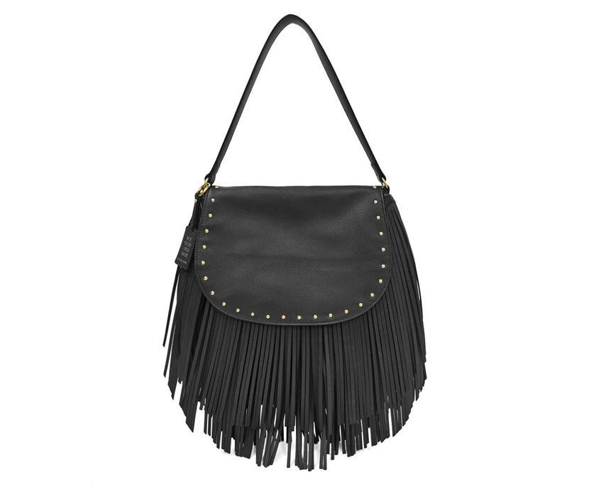 Tracolla media LE PANDORINE Fringe Hobo PF2510B01 Nero Donna