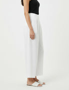Pantaloni in misto lino Aggel SS64110F Ecru