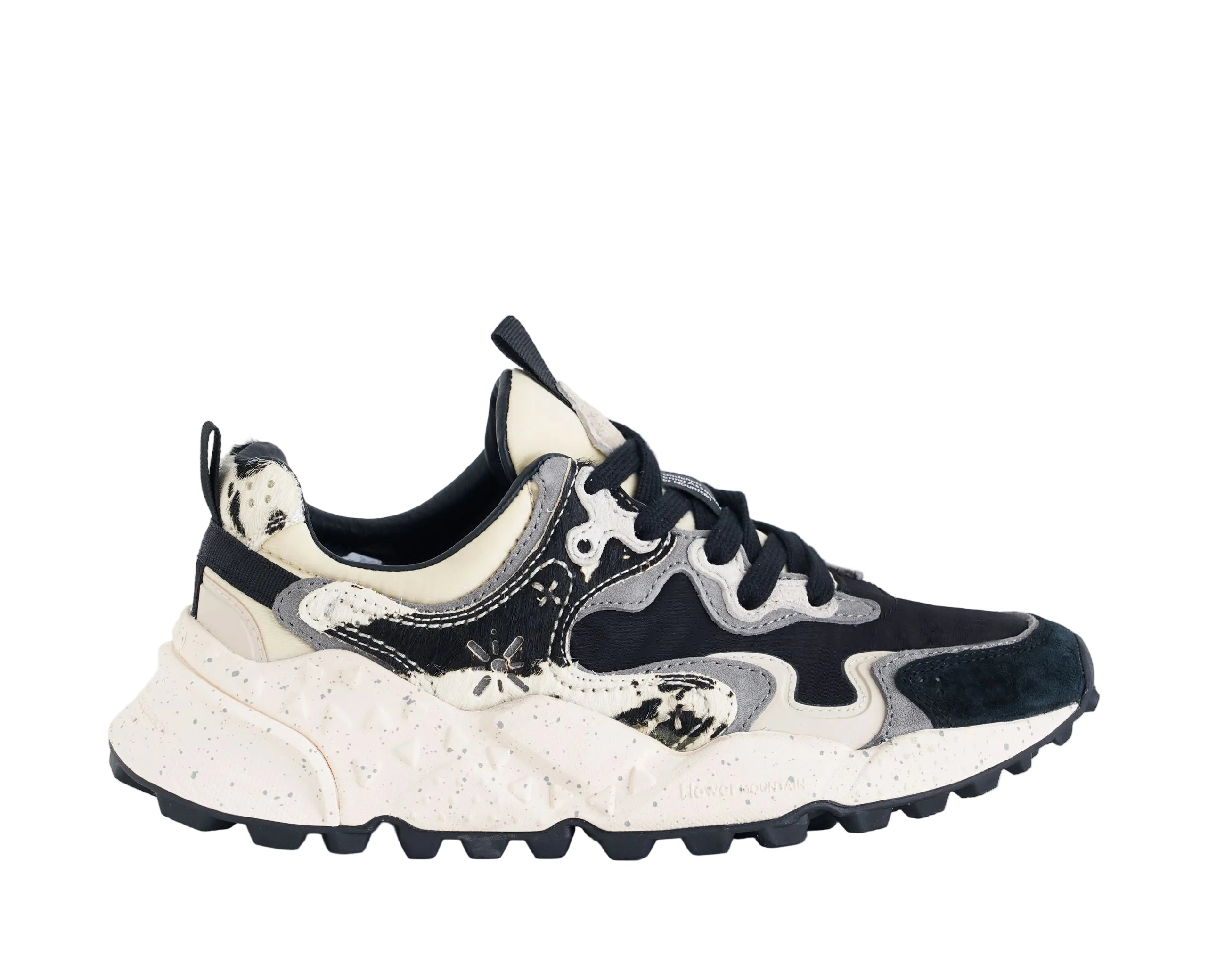 Sneakers Flower Mountain Rulis Uni 2019102-08-1A56 Black/Milk/Grey Donna