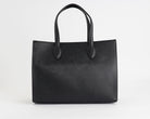 Borsa a spalla Marc Ellis Ceylan MF Donna – vista laterale, profilo H.28×L.36×P.15 cm con tracolla regolabile rimovibile BLACK