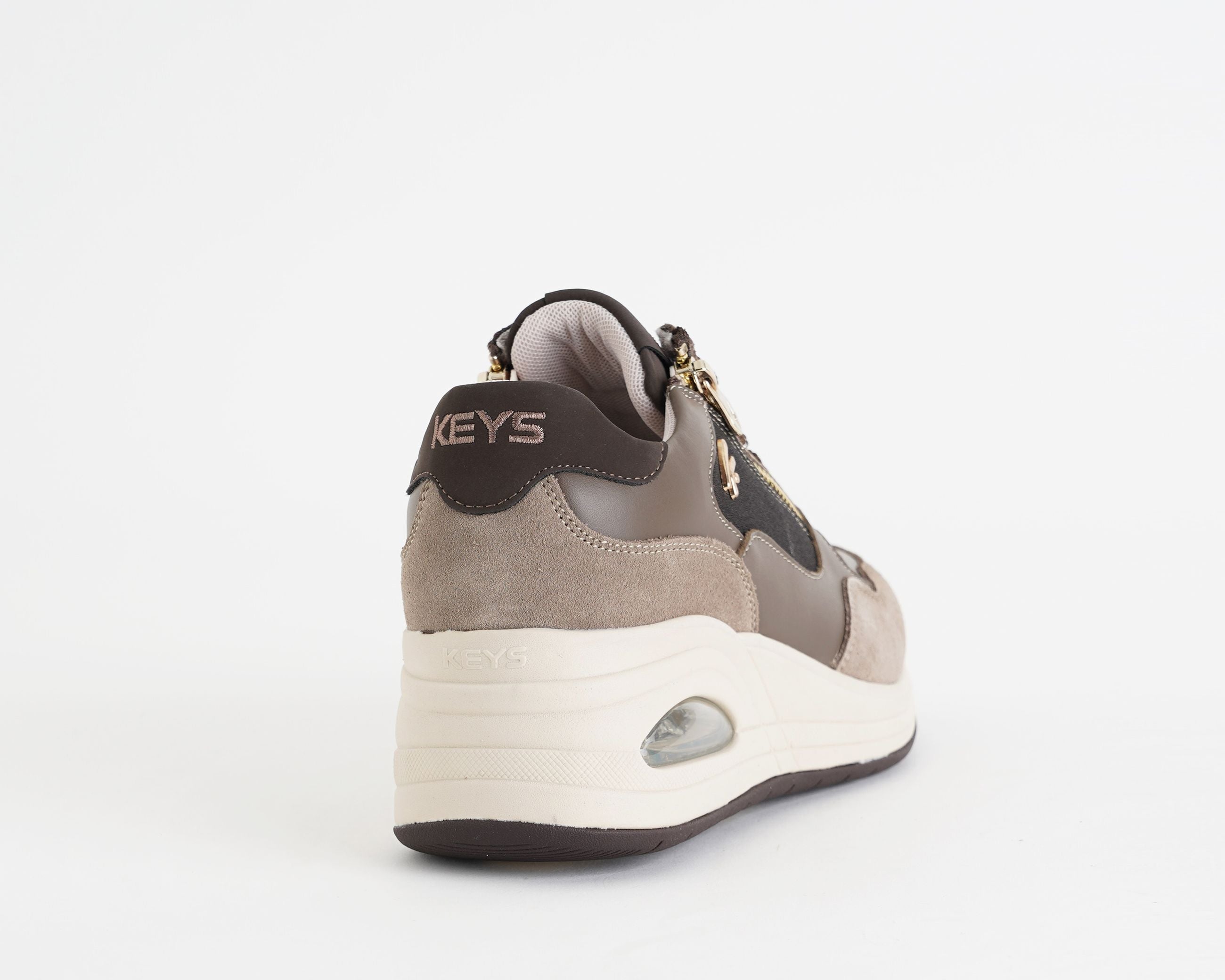 Sneakers con zeppa Keys K-13610 Taupe