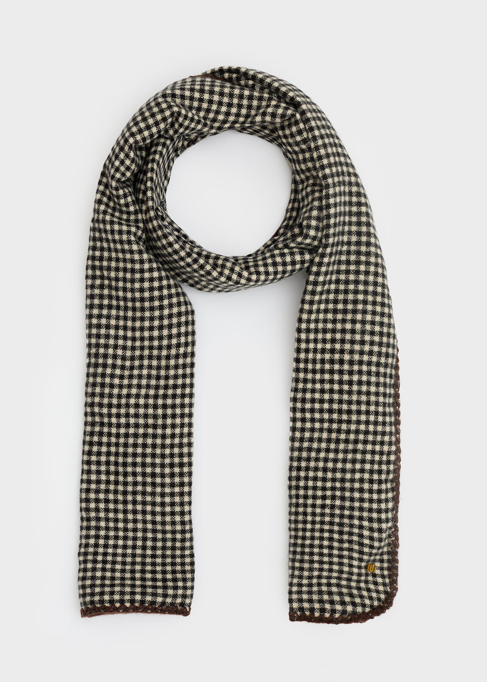 Sciarpa NALI' ANGY QUADRI SMALL LASC0319 Bianco/Nero Donna